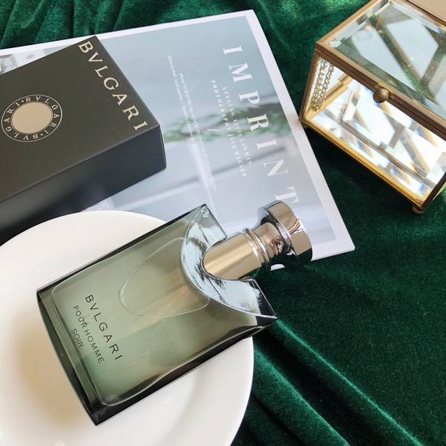 Original Quality Bvlgari Pour Homme Soir Darjeeling Tea Soir for Men The bottle