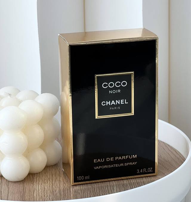 Department Store Quality Chanel Coco Noir The black and gold metallic design is
