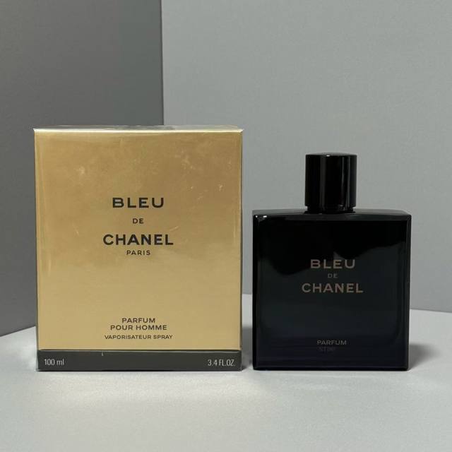 Original Quality Small Chanel Wooden Box Bleu De Chanel Perfume 100ml Real Shot