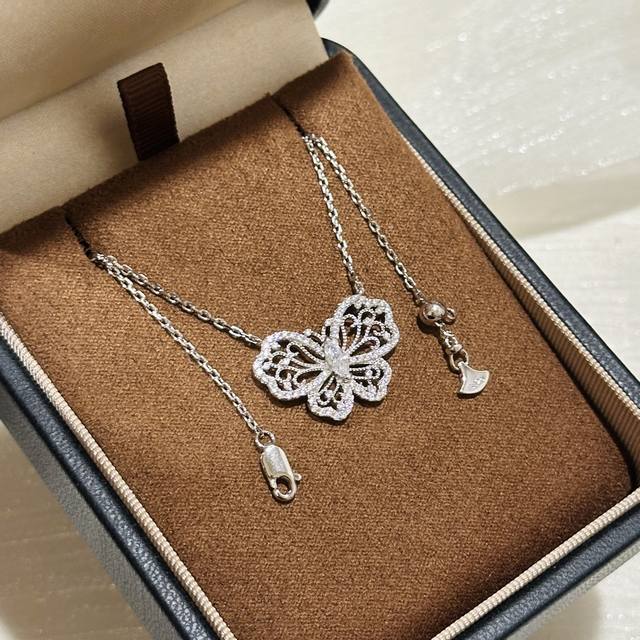 A6979 Graff's new marquise diamond lace butterfly full diamond necklace, a high-