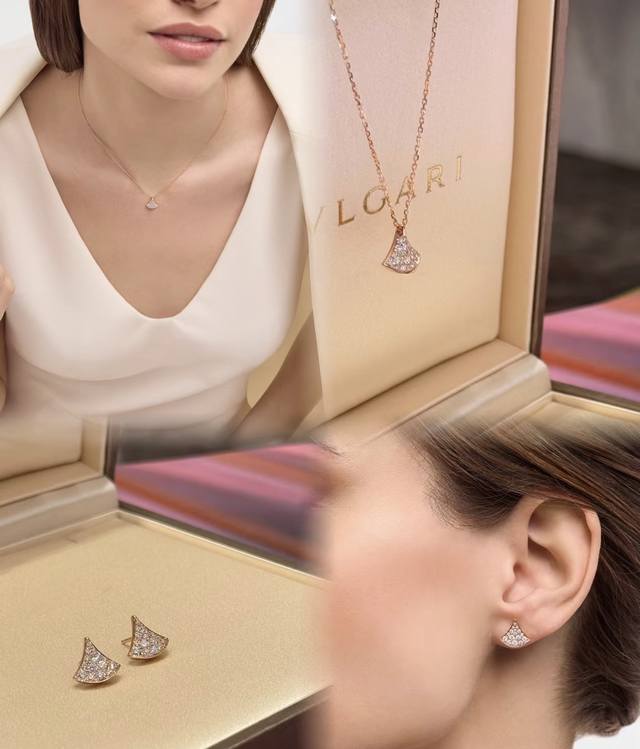 Bulgari Mini Full Diamond Dress Necklace, custom-made 18K real gold and diamond