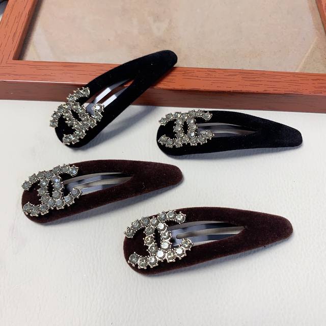 Chanel Mini Hair Clip Chanel Hair Clip Velvet Fully Rhinestone Bob Hair Clip Eve