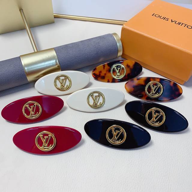 Lv Louis Vuitton LV hair clip Gw same style acetate hair clip spring clip snap c