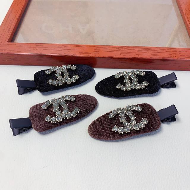 Chanel Mini Hair Clip Chanel Hair Clip Czech Diamond Logo Clip Side Clip Everyda