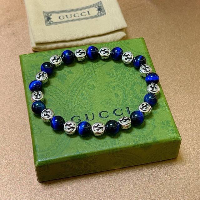 New Gucci Bracelet, Unisex, Latest Blue Tiger's Eye Bracelet, Higher Grade, Cele