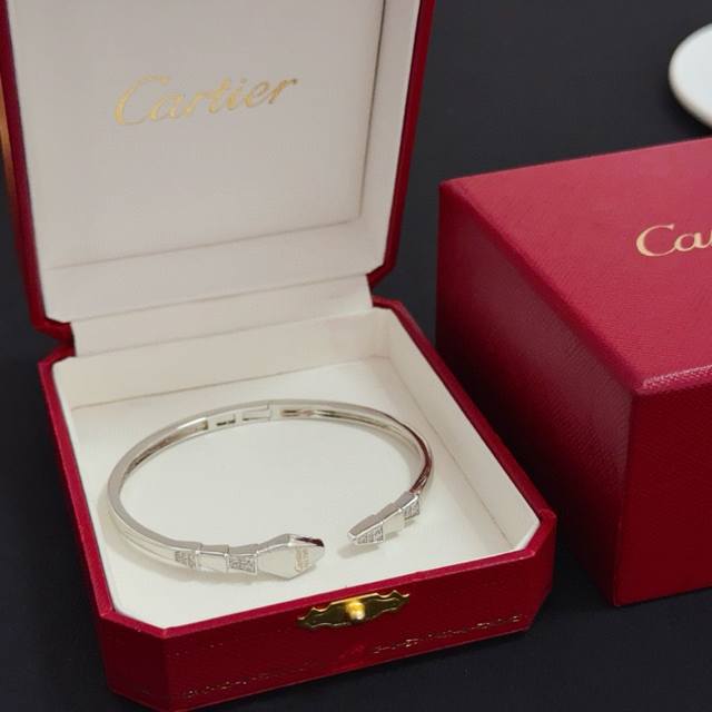 Cartier Diamond-Set Bangle, High-End Custom Version. Diamond setting craftsmans