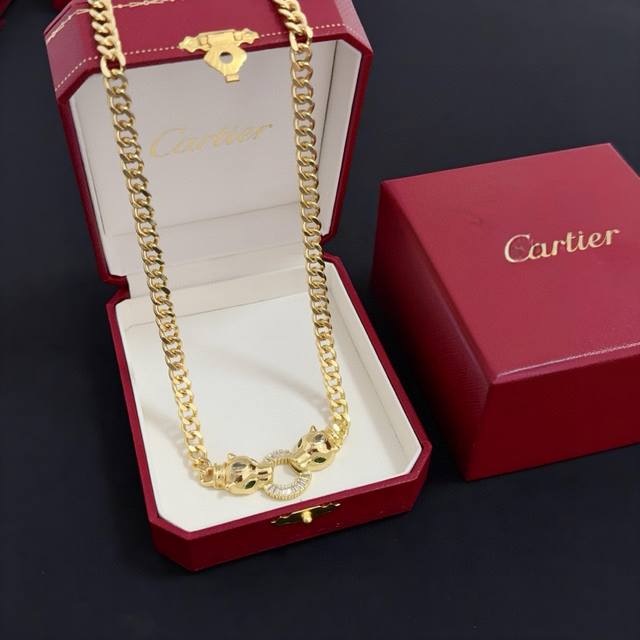 Cartier Panther Necklace with Diamonds - High-End Custom Version. Diamond setti