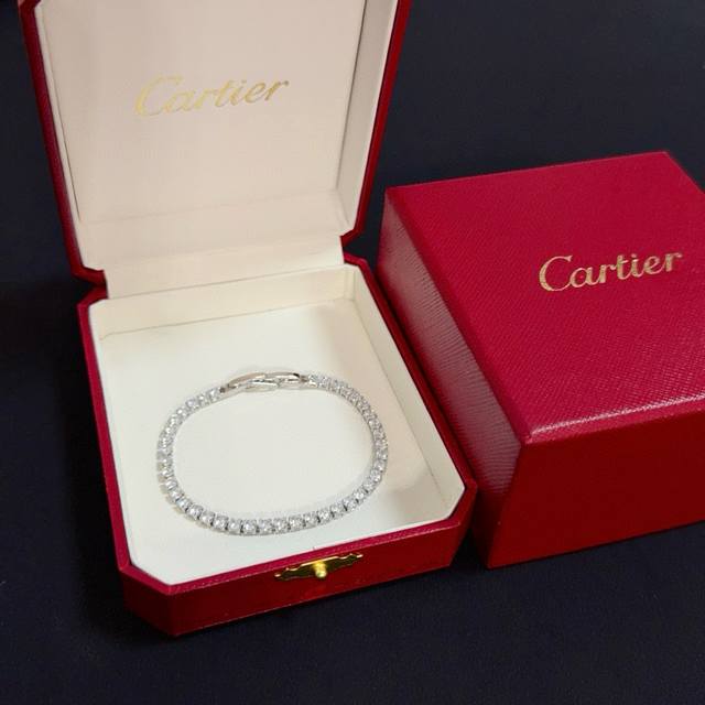 Cartier Diamond Bracelet, High-End Custom Version. Diamond setting craftsmanshi