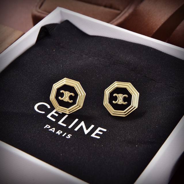Celine's new Arc de Triomphe earrings feature a unique and distinctive design t