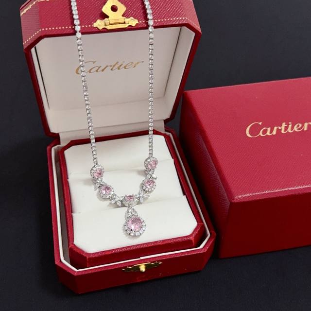 Cartier Diamond Necklace, High-End Custom Version. Diamond setting craftsmanshi