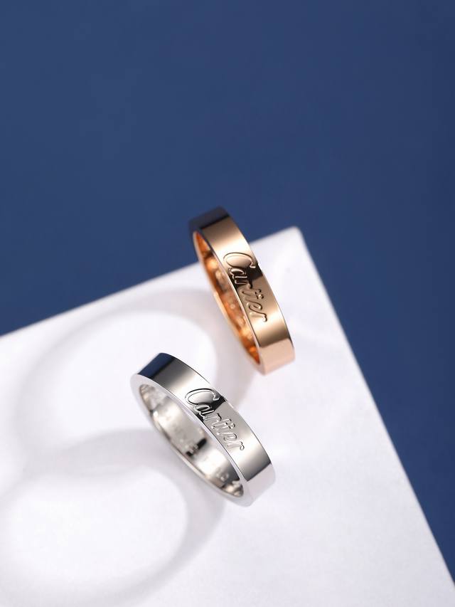 4Mm Logo Engraving Ring, Size 6789 DDD. Perfect CNC engraving machine process. O