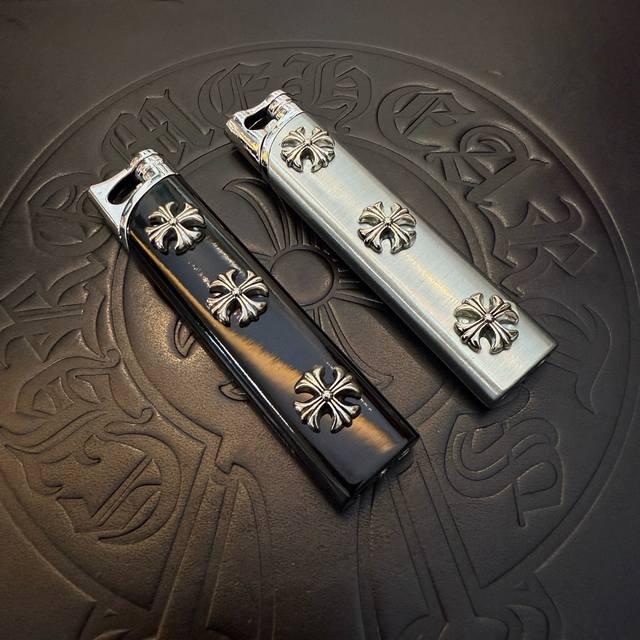 Genuine quality Chrome Hearts lighter. Silver, Black DDD