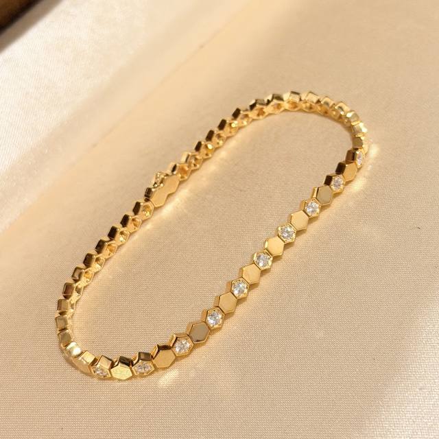 A5744 Sterling Silver Cnc Version Chaumet New Wave Honeycomb Series Single Row H