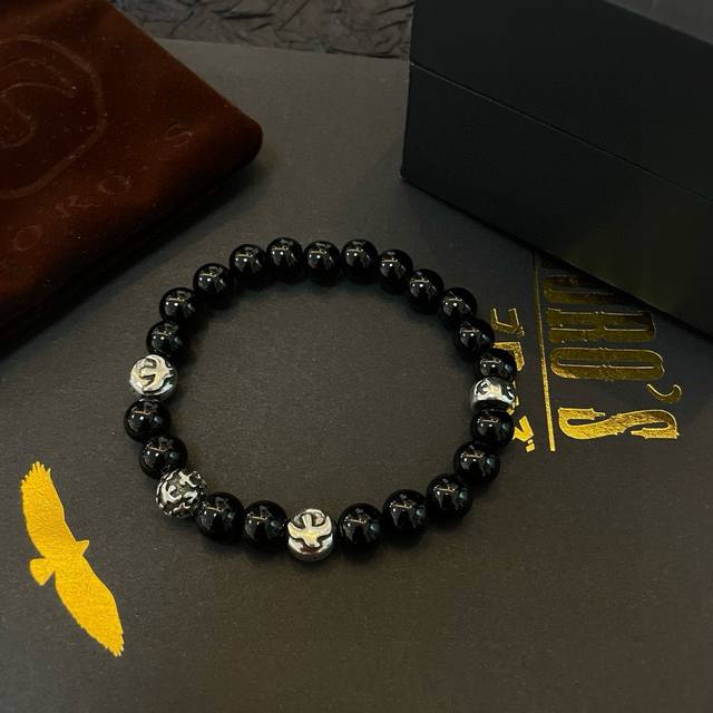 New Arrival: Goro's Takahashi Goro Black Agate Bracelet, Top-Tier Version! Exclu