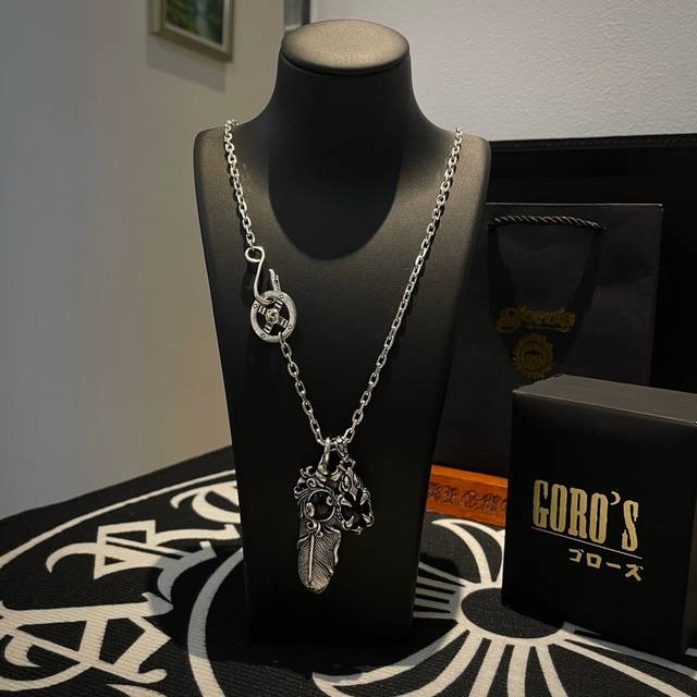 New Arrival: Goro's Skull and Feather Pendant by Goro Takahashi, a classic Takah