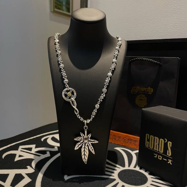 New Arrival: Goro's Takahashi Goro Hemp Leaf Pendant, Classic Takahashi Necklace