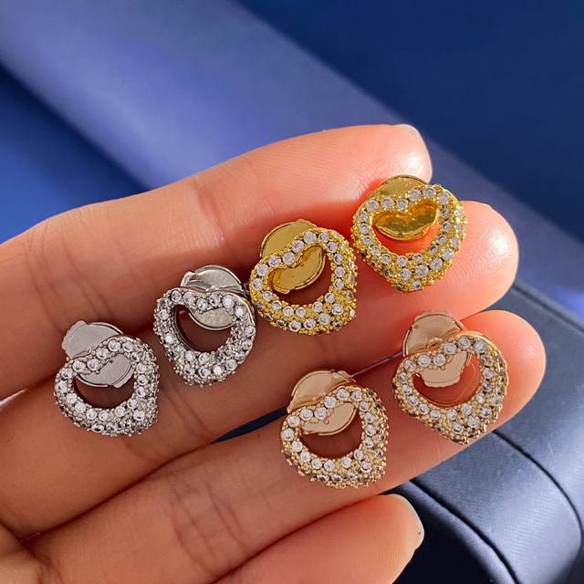 Tiffany & Co. Tfn Korean Dongdaemun Fashionable Luxury Full Diamond Heart-Shaped