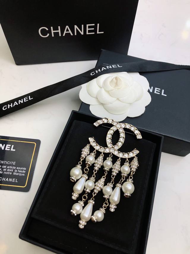 Chanel's newest collection is now available at boutiques! The Chanel monogram br