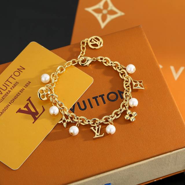 Louis Vuitton Letter Bracelet: Crafted with exquisite workmanship, the polished