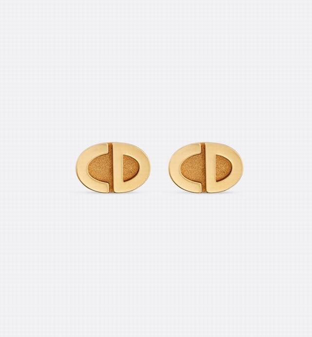 Dior earrings, hot-selling new arrival! Dior gold mini CD earrings! Small and ex