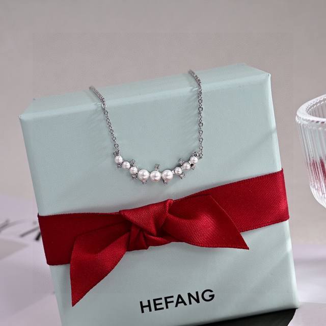 Original necklace, new arrival, Hefang small flower earrings, identical to thos