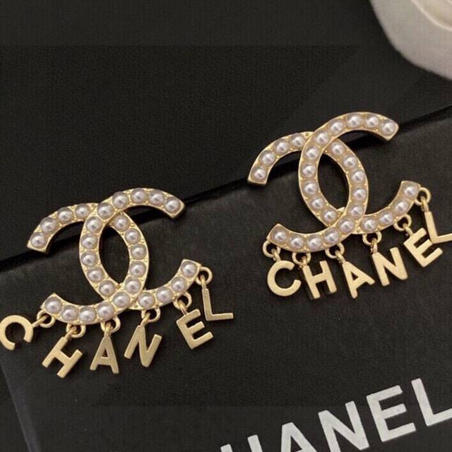 Item No. Xed0155 Original quality Chanel monogram tassel bead double C stud earr