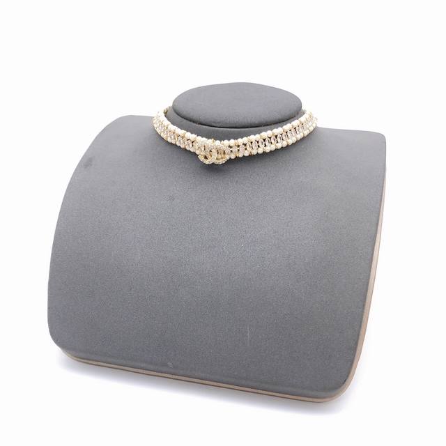 Item No. Xxl0028 Chanel Double-Layer Pearl Rhinestone Choker
