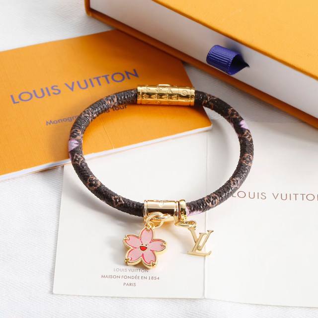 New LV Takashi Murakami Cherry Blossom Bangle LVX Takashi Murakami Cherry Bloss