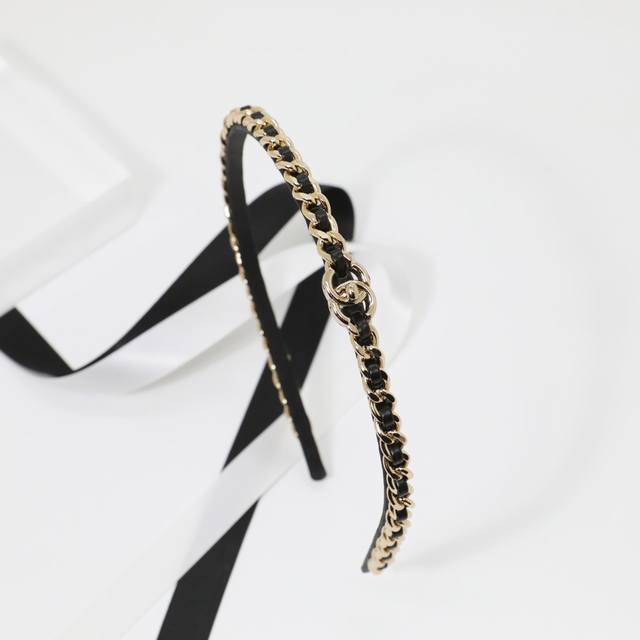 Ch Nel Headband: A popular lambskin headband with a celebrity-style double C bag