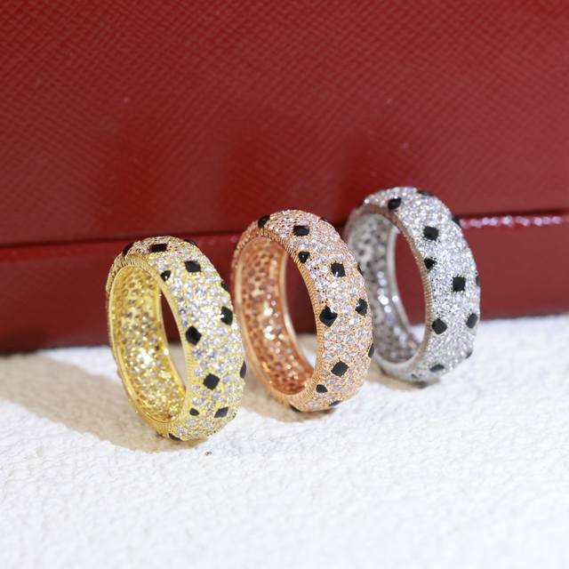 Leopard print ring, exquisite version, Cartier ring, new round band, original s