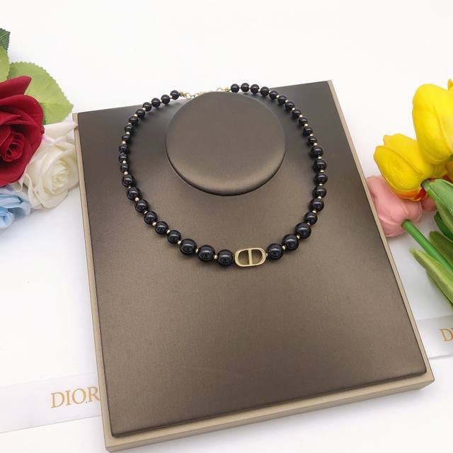 Item No. Dxl0161 Dio*Latest Black Pearl Necklace, Same as Zp, Brass Material DDD