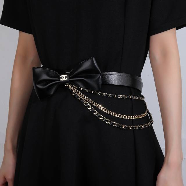 Chanel Top Grain Leather Waist Chain, 1:1 Quality, High-End and Versatile, In S