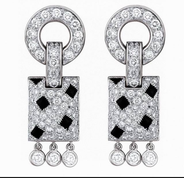 Cartier Panther Earrings, best-selling version! Hypoallergenic gold and silver n