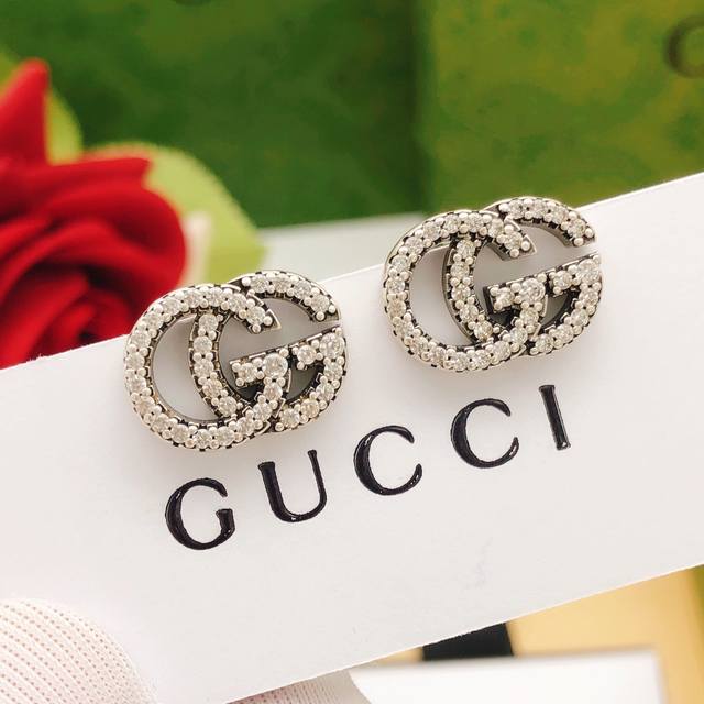 Item No. Ged0035 Gucc*Latest Mini Silver Stud Earrings, Same as Zp, Brass Materi