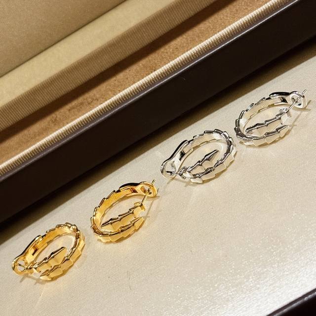 Bv's Serpenti Snake Series Smooth Serpent Earrings: Made with premium German mat