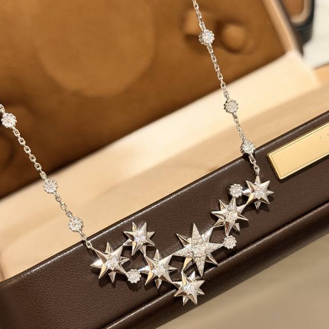 A7043D Banzuan Eight-Pointed Star Necklace, Luxury High-End 925 Sterling Silver