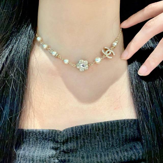 Chanel Pearl Double C Necklace DDD