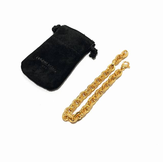 Chrome Hearts Bracelet Bold Letter Bracelet Custom 22K Gold-Plated Bracelet Item