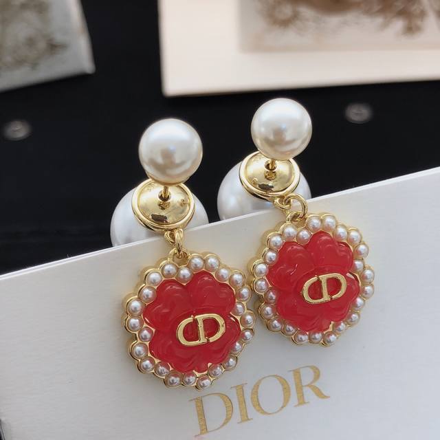 Item No. Ded0407 Dio* Latest style red flower earrings, identical to batch Z, ma