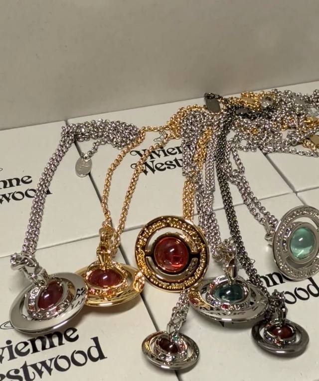 Large Planet Necklace by Vivienne Westwood. This elegant and sophisticated Satur