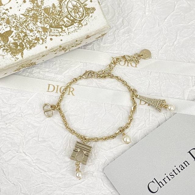 Code H522 Dior bracelet, hot-selling new arrival! Dior Eiffel Tower bracelet, fe