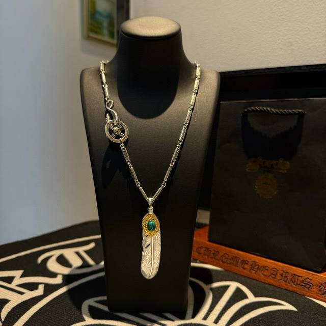 New arrival: Goro's Takahashi Goro Turquoise Feather Necklace, top-tier version,