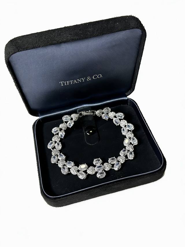 Exclusive Custom-Made Tiffany Commemorative Edition Marquise Bracelet. Made with