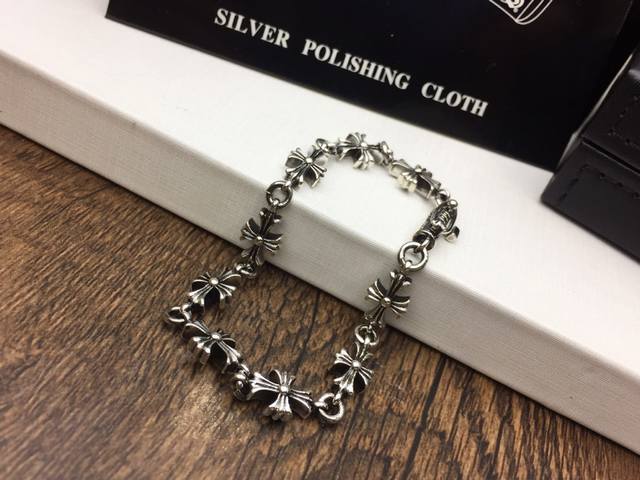 Chrome Hearts Cross Bracelet - Authentic, vintage-finished design for a more tex