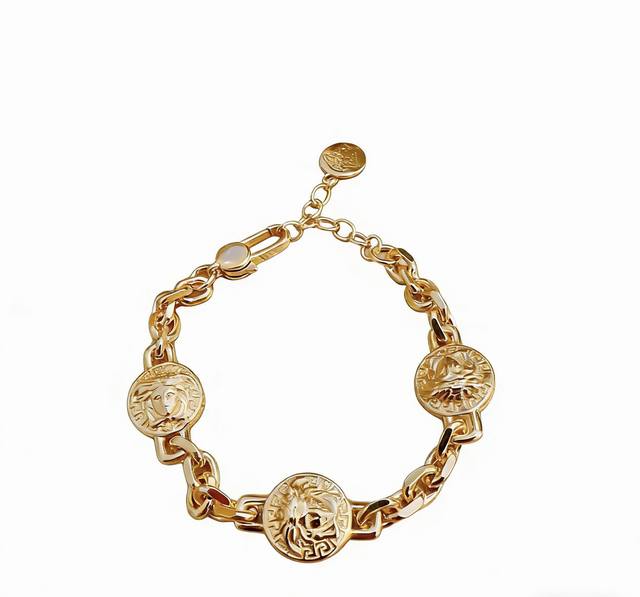 High-quality Versace Medusa head bracelet, original single-piece, new boutique s