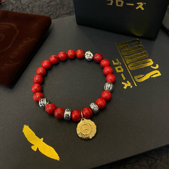New arrival: Goro's Takahashi Goro Red Turquoise Bracelet! Top-tier version, exc