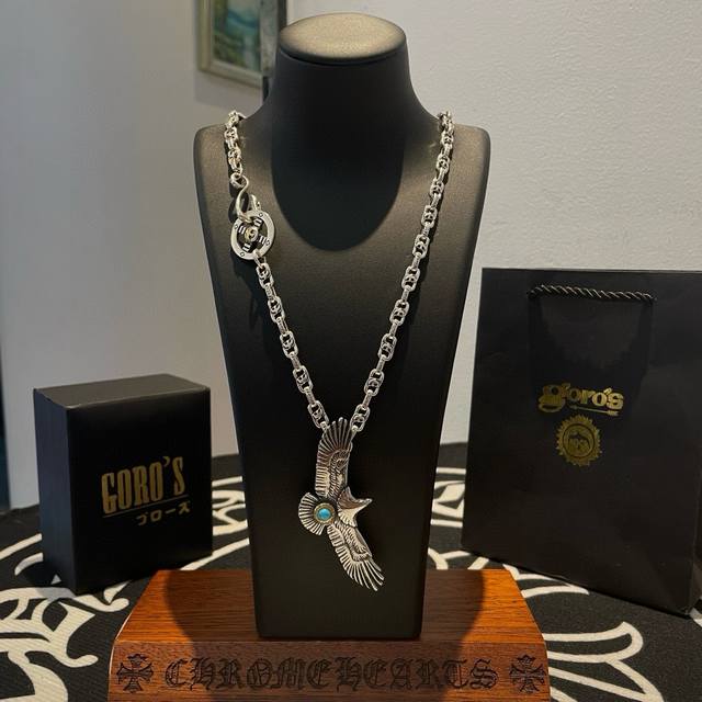 New Arrival: Goro's Takahashi Goro Turquoise Eagle Pendant, Takahashi Classic Ea