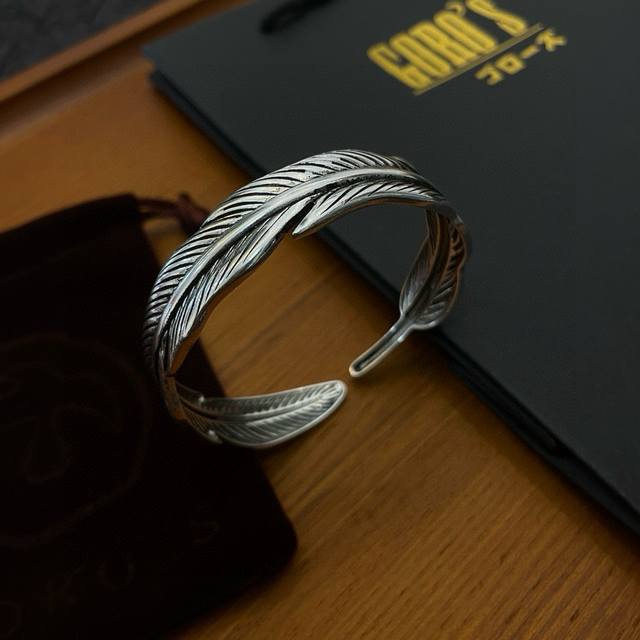 New arrival: Goro'S Takahashi Goro feather open bangle! Top-tier version, exclus