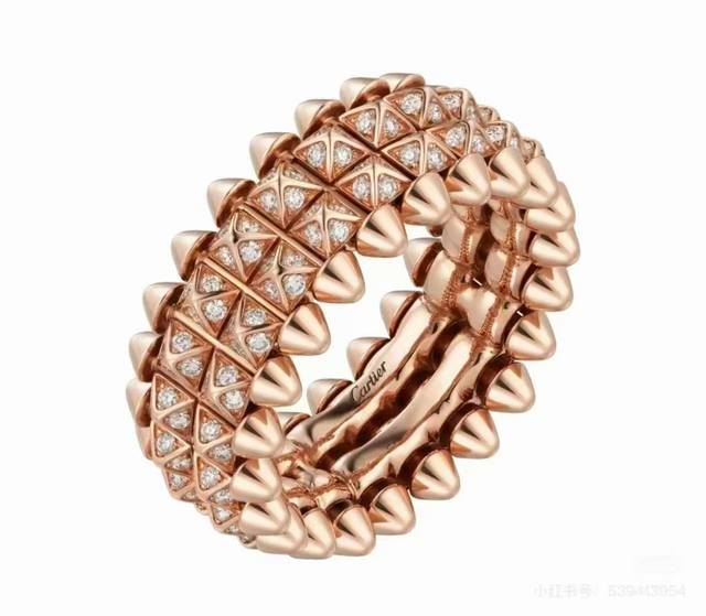 Size 6789 Cartier double-row bullet ring, full diamond ring. One of the most pop