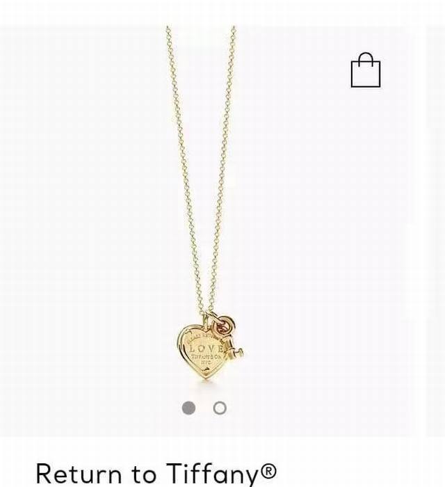 Ttiff Necklace, Heart-shaped Key Necklace, Love Necklace. Inspired by the 1969 P